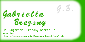 gabriella brezsny business card